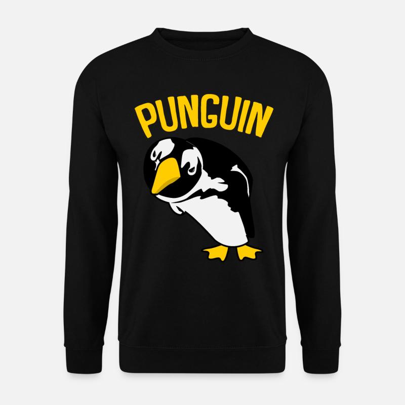 Penguin pun Penguins - Unisex Sweatshirt - black
