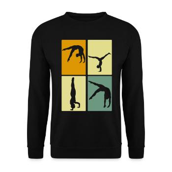 Gymnastique rythmique RSG Gymnaste - Sweat-shirt Unisexe - noir - Devant - Alina (178cm) & Michal (187cm)