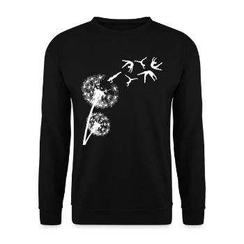 RSG Gymnastique Pissenlit Gymnastique Gymnaste - Sweat-shirt Unisexe - noir - Devant - Alina (178cm) & Michal (187cm)