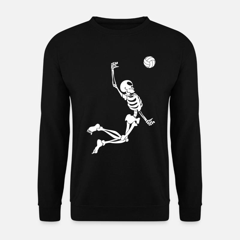 Volleyball Skeleton Volleyball Player - Unisex Sweatshirt - black