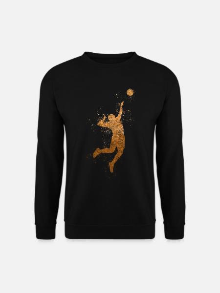Volleyball Tropfen Volleyballspieler - Unisex Pullover - Schwarz