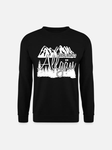 Allgäuer Wald Berge Alpen Allgäu - Unisex Pullover - Schwarz