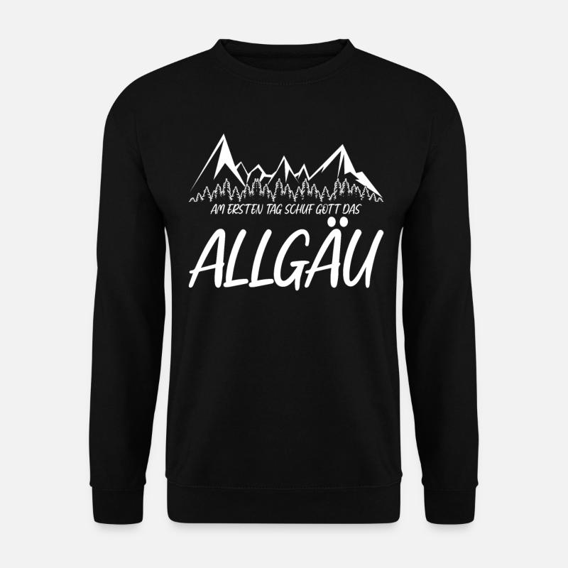 Allgäuer Berge Ostallgäu Alpen Allgäu - Unisex Pullover - Schwarz