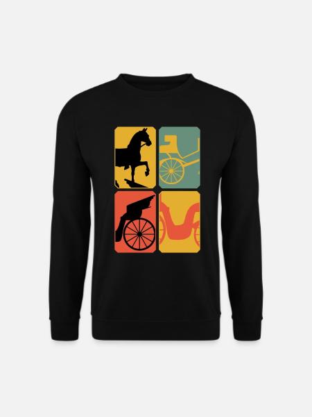 Kutsche Pferdekutsche Fuhrmann Kutscher - Unisex Pullover - Schwarz