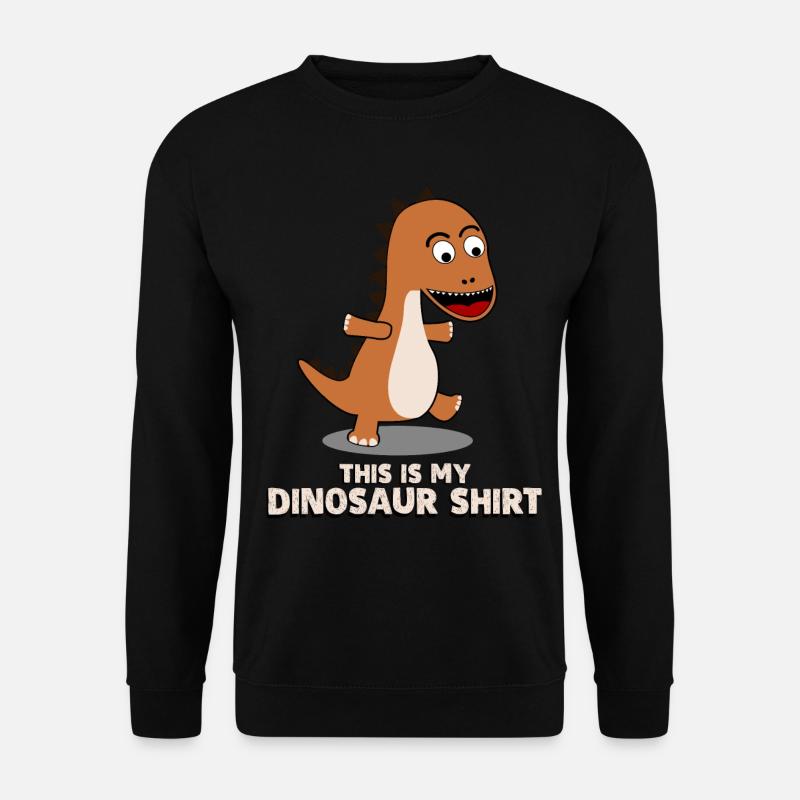 Dinos Dinosaurier - Unisex Pullover - Schwarz
