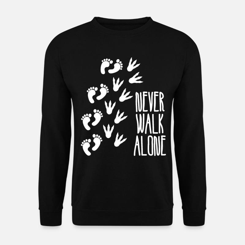 Dinosaur footprints Dinosaur tracks - Unisex Sweatshirt - black