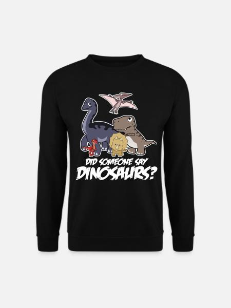 Dinosaurier Dinos Dino - Unisex Pullover - Schwarz