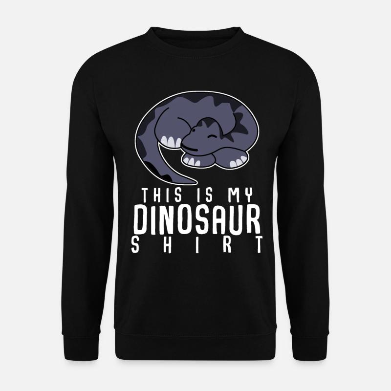 Dinos Dino sleeping dinosaur - Unisex Sweatshirt - black