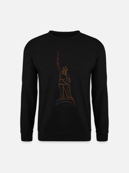 Hermannsdenkmal Detmold Teuteburger Wald - Unisex Pullover - Schwarz
