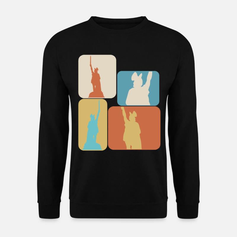 Hermannsdenkmal retro Detmold Lippe - Unisex Sweatshirt - black