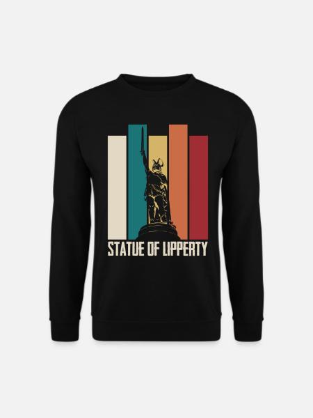 Statue of Lipperty Hermannsdenkmal - Unisex Sweatshirt - black