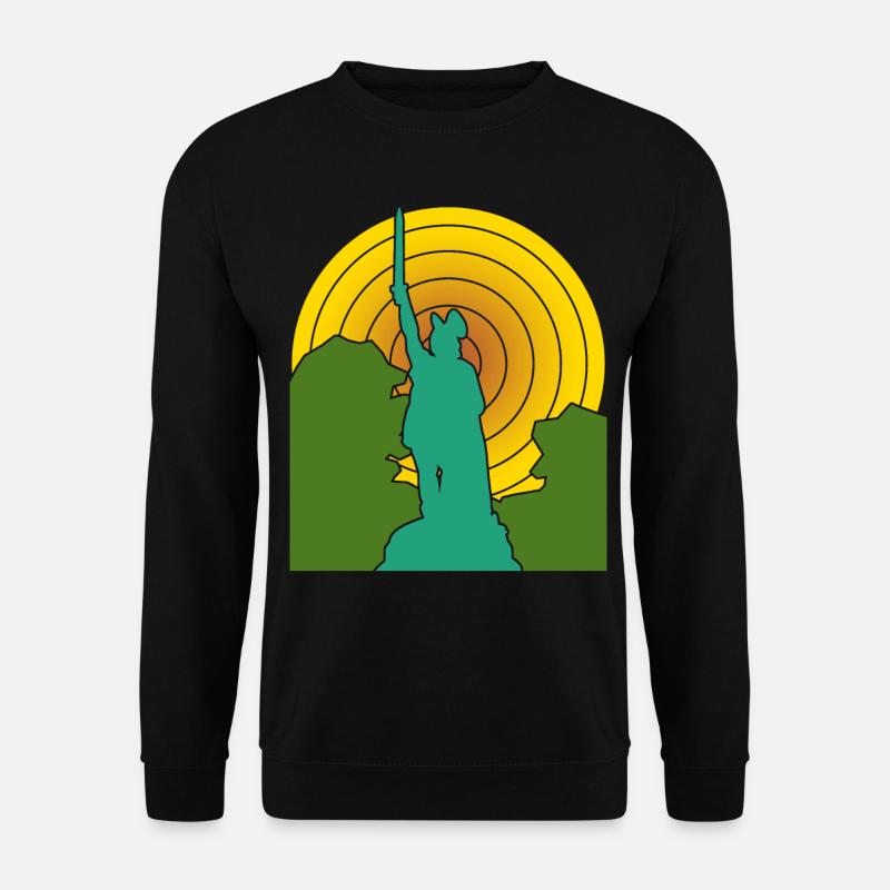 Hermannsdenkmal retro Detmold - Unisex Sweatshirt - black