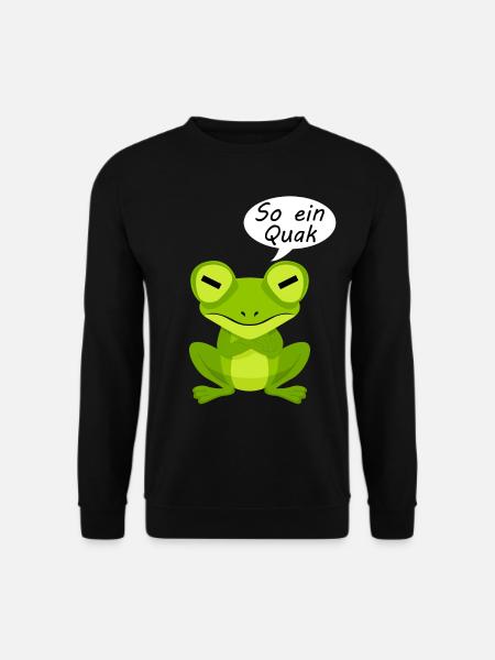 Frosch Frösche - Unisex Pullover - Schwarz