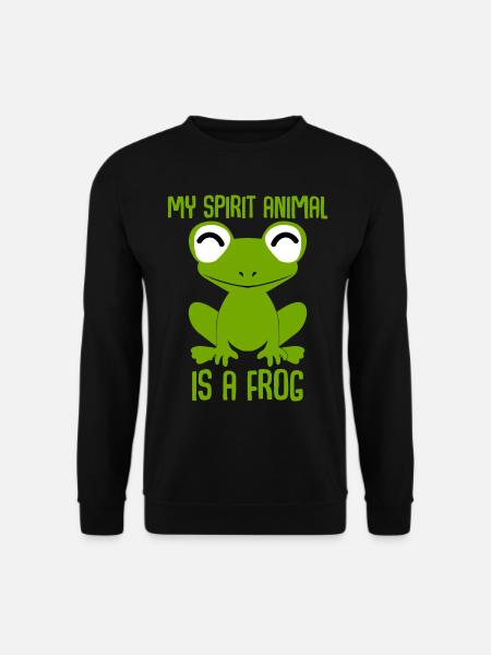 Frosch niedliche Frösche - Unisex Pullover - Schwarz