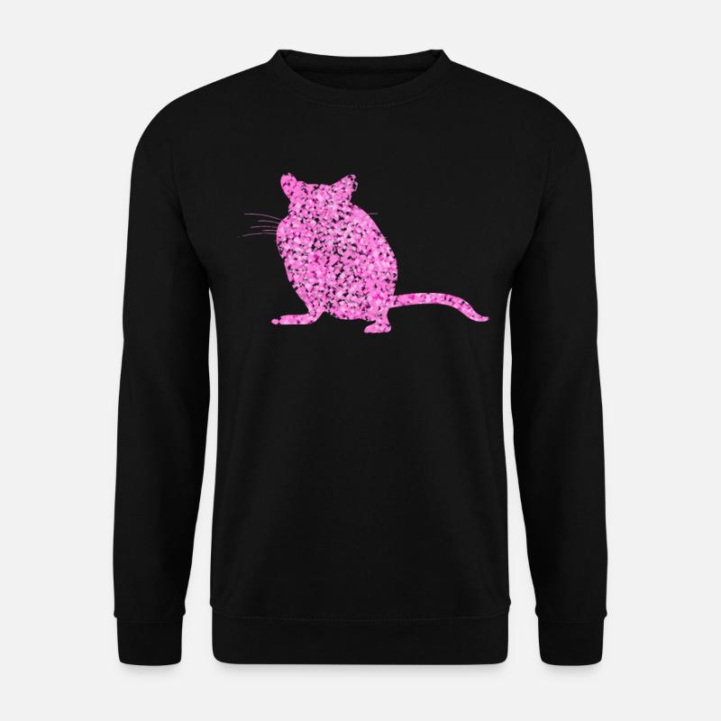 Gerbille de fleurs Gerbilles - Sweat-shirt Unisexe - noir