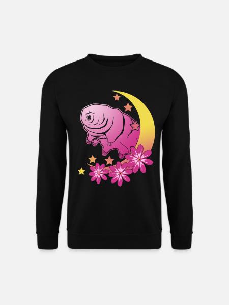 Tardigrade Wasserbär Mond Bärtierchen - Unisex Pullover - Schwarz
