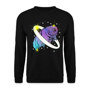Tardigrade Water Bear Planet Tardigrades - Unisex Sweatshirt - black - Front - Alina (178cm) & Michal (187cm)