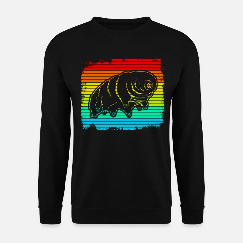 Tardigrade Retro Wasserbär Bärtierchen - Unisex Pullover - Schwarz