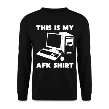 Gaming AFK Citation Gamer - Sweat-shirt Unisexe - noir - Devant - Alina (178cm) & Michal (187cm)