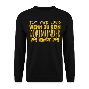Dortmunder lustig Dortmund - Sweat-shirt Unisexe - noir - Devant - Alina (178cm) & Michal (187cm)
