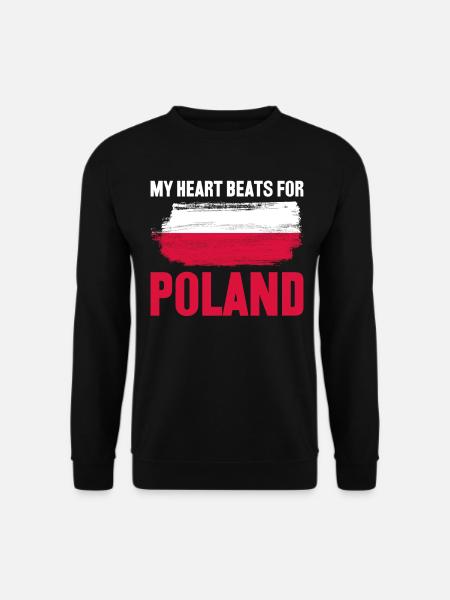 Polen Polnische Flagge Pole - Unisex Pullover - Schwarz