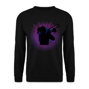 Trombone Music Trombonist Trombones - Unisex Sweatshirt - black - Front - Alina (178cm) & Michal (187cm)