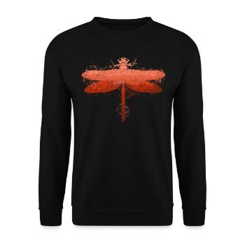 Libelle Libellen - Unisex Pullover - Schwarz - Vorne - Alina (178cm) & Michal (187cm)