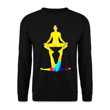 Acroyoga Acro Yoga - Unisex Pullover - Schwarz - Vorne - Alina (178cm) & Michal (187cm)