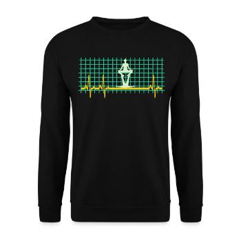 Acroyoga EGK Acro Yoga - Unisex Pullover - Schwarz - Vorne - Alina (178cm) & Michal (187cm)