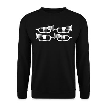 Flugelhorn Horn Trumpet Flugelhorn - Unisex Sweatshirt - black - Front - Alina (178cm) & Michal (187cm)