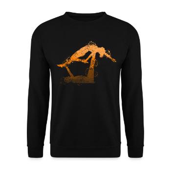 Acro Yoga Meditation Yogalehrer Acroyoga - Unisex Pullover - Schwarz - Vorne - Alina (178cm) & Michal (187cm)