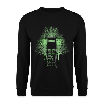 Huntress Hunt High Hunter - Unisex Sweatshirt - black - Front - Alina (178cm) & Michal (187cm)