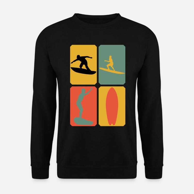 Surfers Surfing Surfing Surfboard - Unisex Sweatshirt - black
