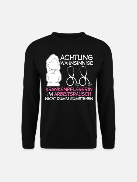 Wahnsinnige Krankenpflegerin - Unisex Pullover - Schwarz