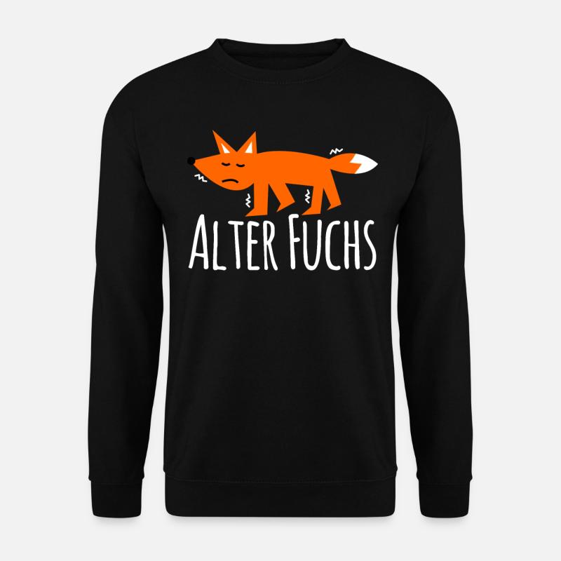 Rotfuchs alter Fuchs - Unisex Pullover - Schwarz