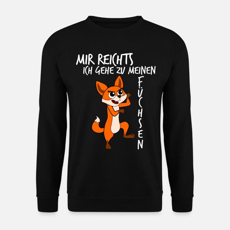 Fuchs Füchse - Unisex Pullover - Schwarz