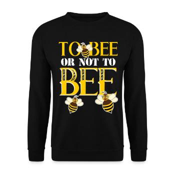 Bee Honey bees Bees Beekeepers - Unisex Sweatshirt - black - Front - Alina (178cm) & Michal (187cm)