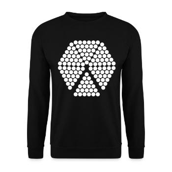 Pizza from Pixel Pizza Baker - Unisex Sweatshirt - black - Front - Alina (178cm) & Michal (187cm)