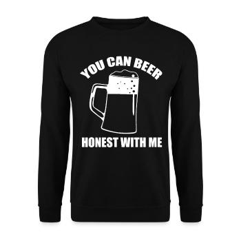 Beer Brewer Braumeister Craft Beer - Unisex Sweatshirt - black - Front - Alina (178cm) & Michal (187cm)