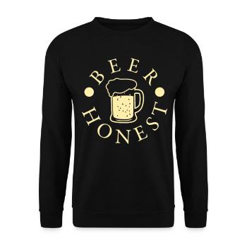 Beer Craft Beer Brewer Braumeister - Unisex Sweatshirt - black - Front - Alina (178cm) & Michal (187cm)