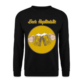 Beer Craft Beer Brewer Hobby Brewer - Unisex Sweatshirt - black - Front - Alina (178cm) & Michal (187cm)