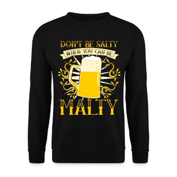 Beer Hops Craft Beer Malt Beer Brewers - Unisex Sweatshirt - black - Front - Alina (178cm) & Michal (187cm)