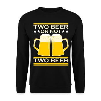 Beer Brewer Beer Drinker Hobby Brewer - Unisex Sweatshirt - black - Front - Alina (178cm) & Michal (187cm)
