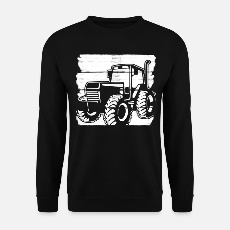 Trecker Traktor Treckerfahrer Bauer - Unisex Pullover - Schwarz