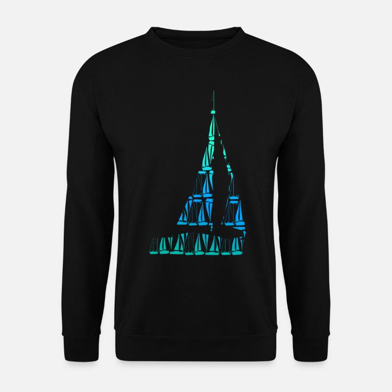 Sailing Sailboat Sailors - Unisex Sweatshirt - black