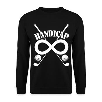 Golf Golfers Golf clubs Golfers - Unisex Sweatshirt - black - Front - Alina (178cm) & Michal (187cm)