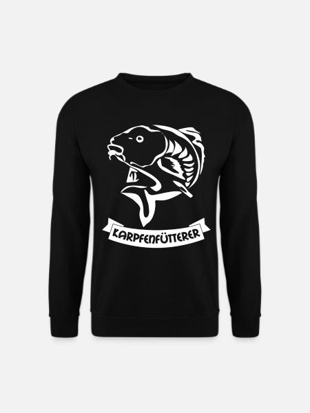 Carp angler fisherman - Unisex Sweatshirt - black