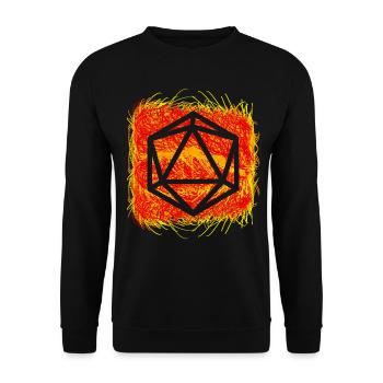 D20 Dice RPG Jeu de plateau - Sweat-shirt Unisexe - noir - Devant - Alina (178cm) & Michal (187cm)