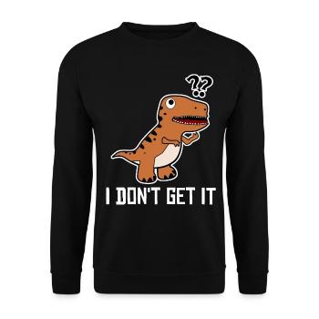 T-rex Tyrannosaurus rex - Sweat-shirt Unisexe - noir - Devant - Alina (178cm) & Michal (187cm)