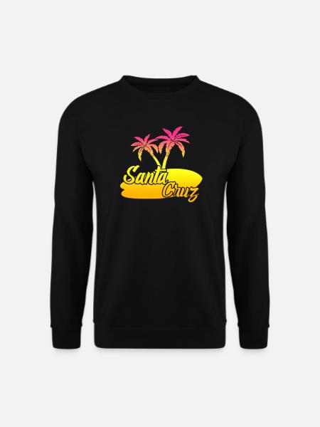 Santa Cruz Surfing Surfboard - Unisex Sweatshirt - black